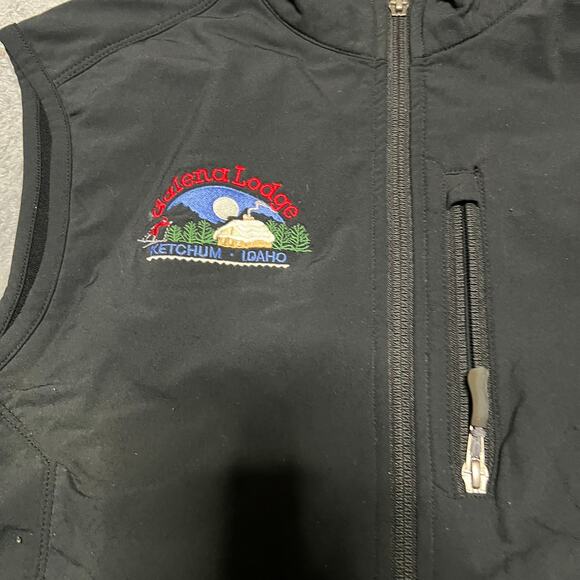 Ibex Climawool Vest Mens Medium Black Full Zip Golf Hiking Soft Shell Mock Neck - Picture 2 of 9